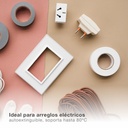Cinta aislante elect.PVC 20M Blanca-Retractil10ud