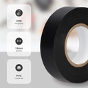 Cinta aislante eléctrica PVC 20M Negro - Retráctil 10ud