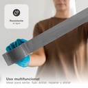 Cinta americana impermeable Gris 50mm 10M