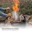 Chimenea de encendido para barbacoa de carbón