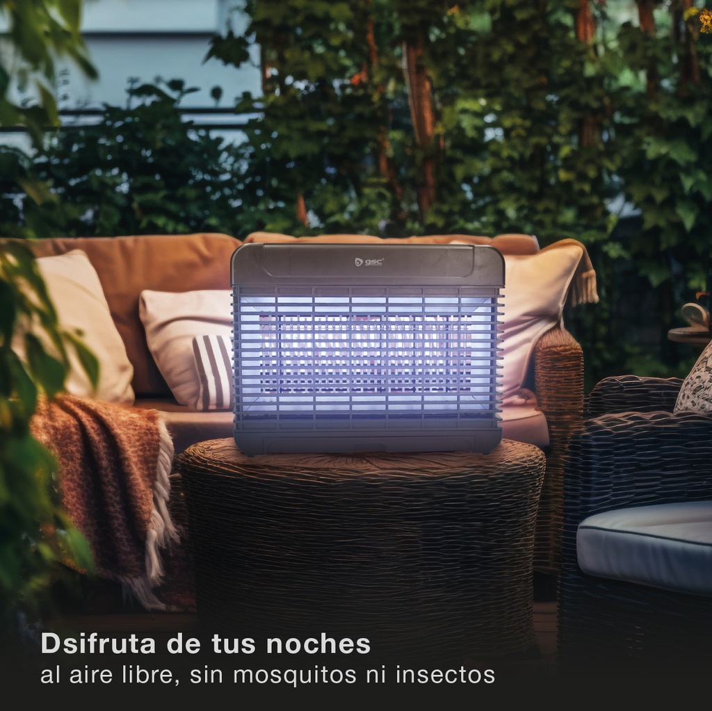 Mata insectos electrico LED Ventiser 11W 150M2 Negro