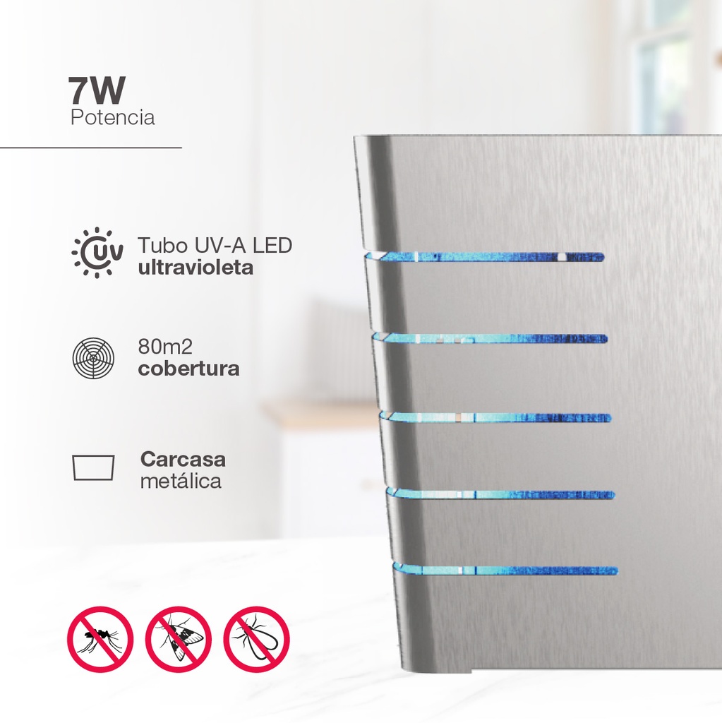 Mata insectos eléctrico Fasano 7W