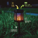 Estaca jardín solar LED mata insectos Alata 5W 1600-1800K IP44 