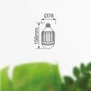 Lámpara LED mata mosquitos 5W E27 6500K