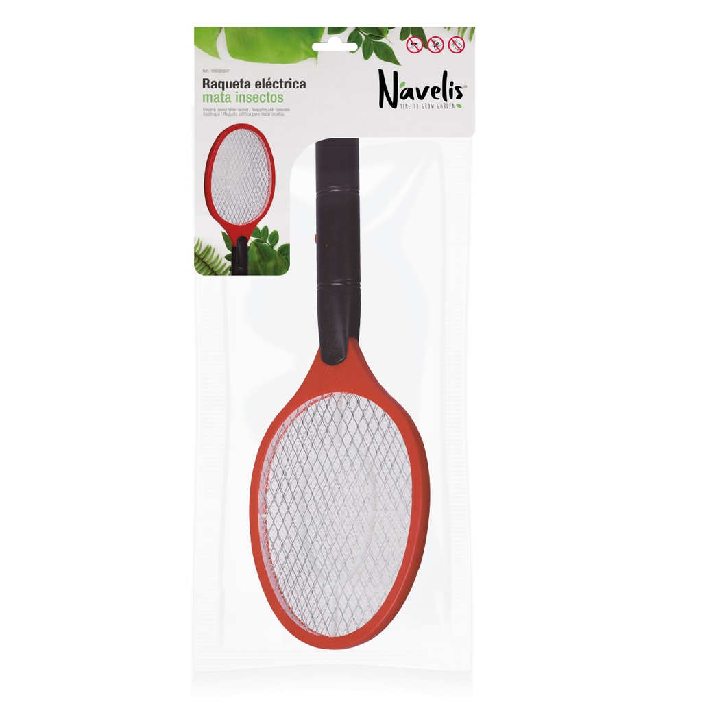 Raqueta eléctrica mata insectos 2xAA 