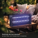 Mata insectos eléctrico Balonga 2x15W 100m2 Negro