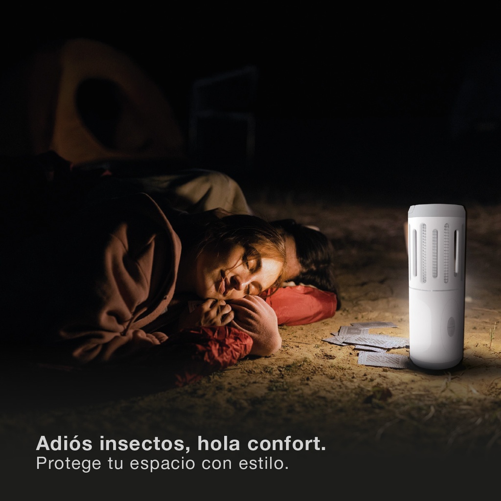 Linterna LED mata insectos 6W 3xAA 