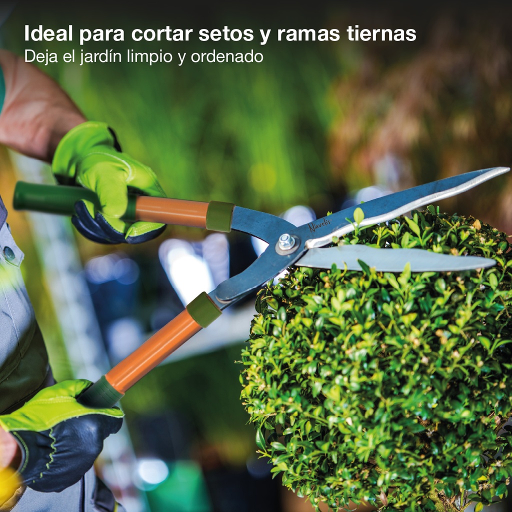 Cortasetos fijo con hoja de acero 190mm