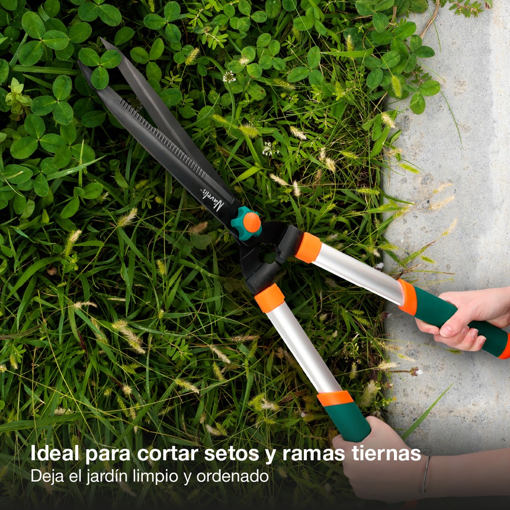 Cortasetos fijo con hoja de acero 240mm