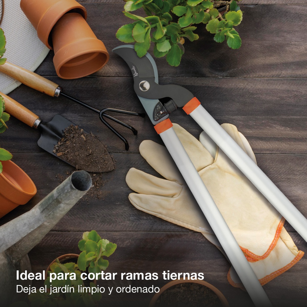 Tijera de poda de corte bypass con hoja de acero 90mm