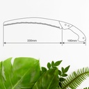 Serrucho con dentado japonés de hoja curva 330mm