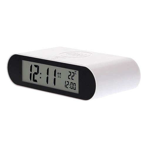 Reloj despertador digital Blanco