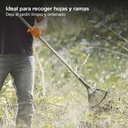 Escoba de 22 púas de acero para hojas