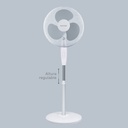 Ventilador de pie Riesi Ø43cm 45W Blanco