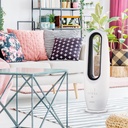 Ventilador de torre sin aspas Molian con luz y mando 70W Blanco