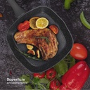 Sartén grill liso aluminio forjado Serie Salova Ø280mm