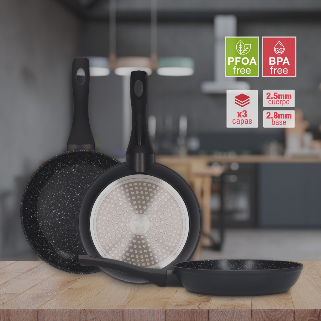 Sartén aluminio forjado Serie Salova Ø220mm