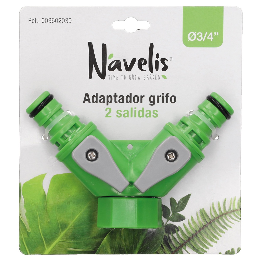 Adaptador grifo 2 salidas Ø3/4"