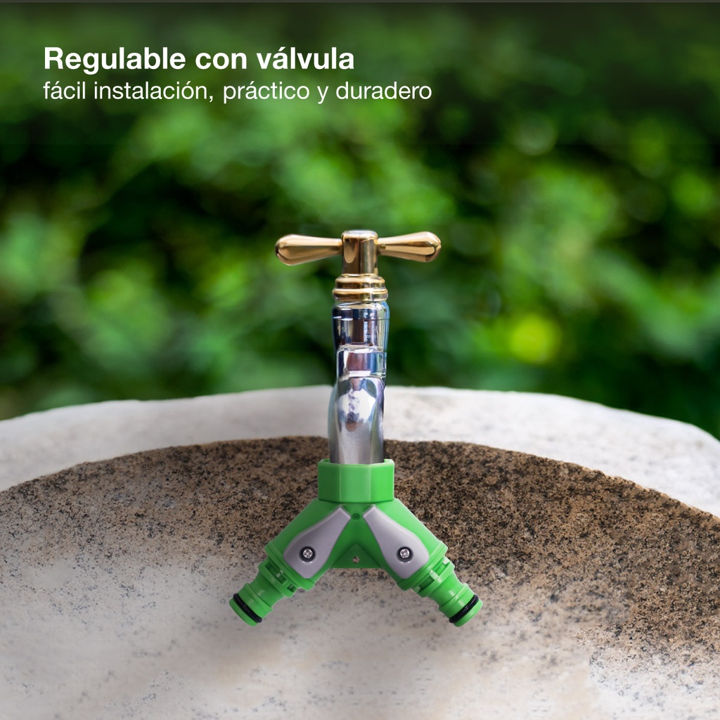 Adaptador grifo 2 salidas Ø3/4"