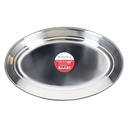 Bandeja para servir ovalada acero inox 30cm