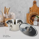 Flanera con tapa acero inox Ø20cm