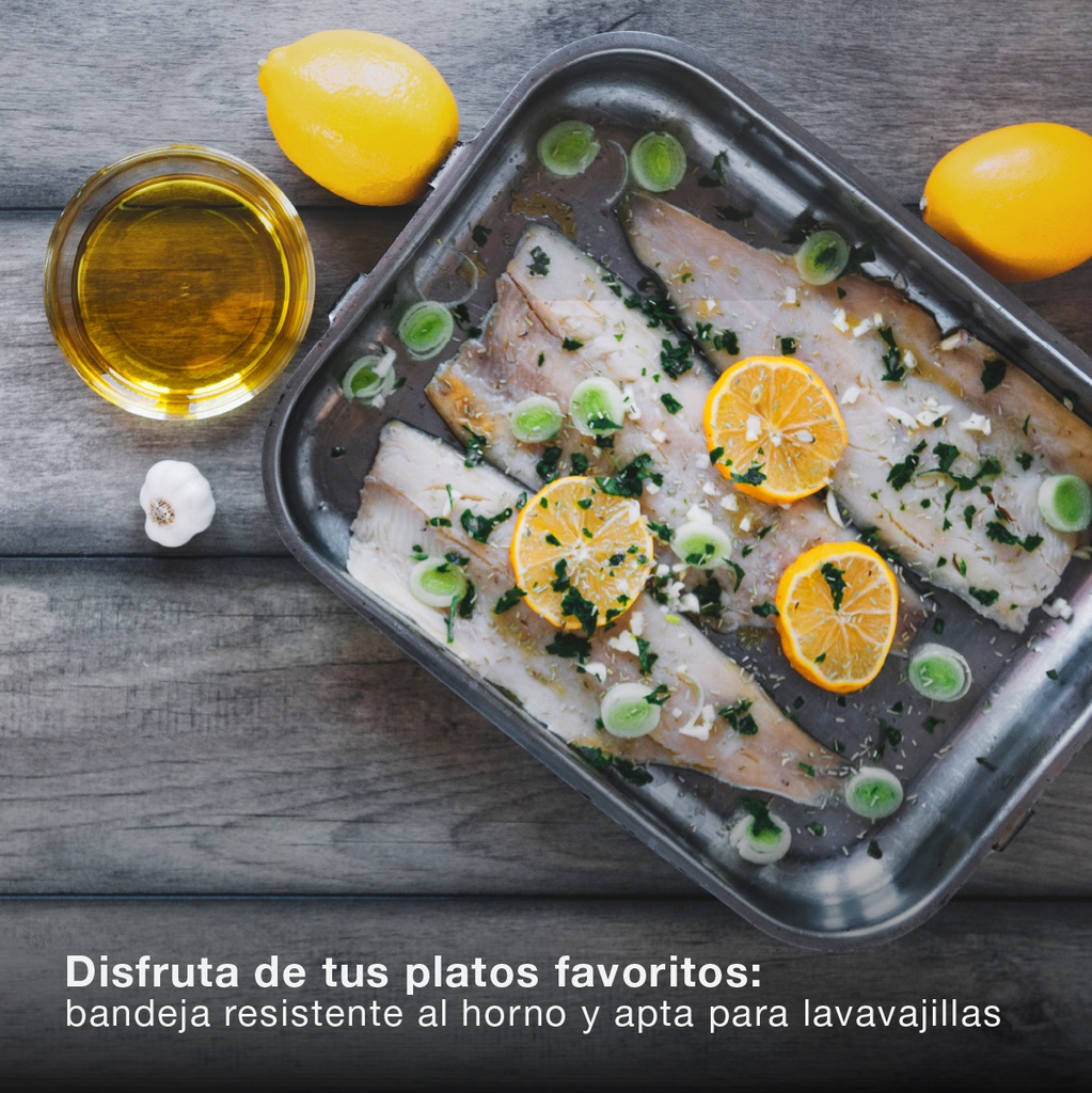 Bandeja horno acero inox 37x28cm