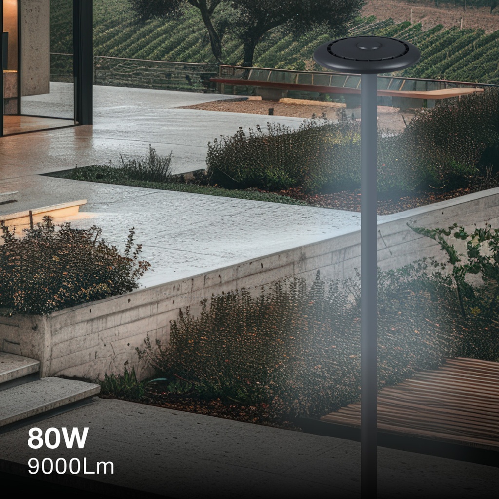 Farola LED Metut 80W 6500K IP65 - Pro Line