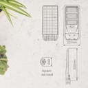 Farola solar LED Buat con sensor de movimiento y crepuscular 14W 4000K IP65