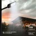 Farola solar LED Buat con sensor de movimiento y crepuscular 14W 6500K IP65