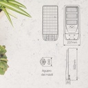 Farola solar LED Buat con sensor de movimiento y crepuscular 14W 6500K IP65