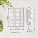 Farola solar LED Longbia 8W 4000K IP65 - Pro Line