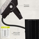 Proyector solar LED Pamol con sensor de movimiento y crepuscular 8W 6500K IP65 Negro