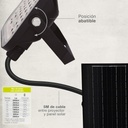 Proyector solar LED Pamol con sensor de movimiento y crepuscular 25W 6500K IP65 Negro