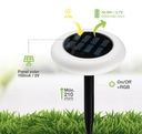 Pack 2 estacas solares LED Volobe RGB IP44