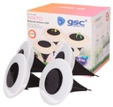Pack 4 estacas solares LED Ivato 3000K IP44