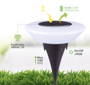 Pack 4 estacas solares LED Ivato 3000K IP44