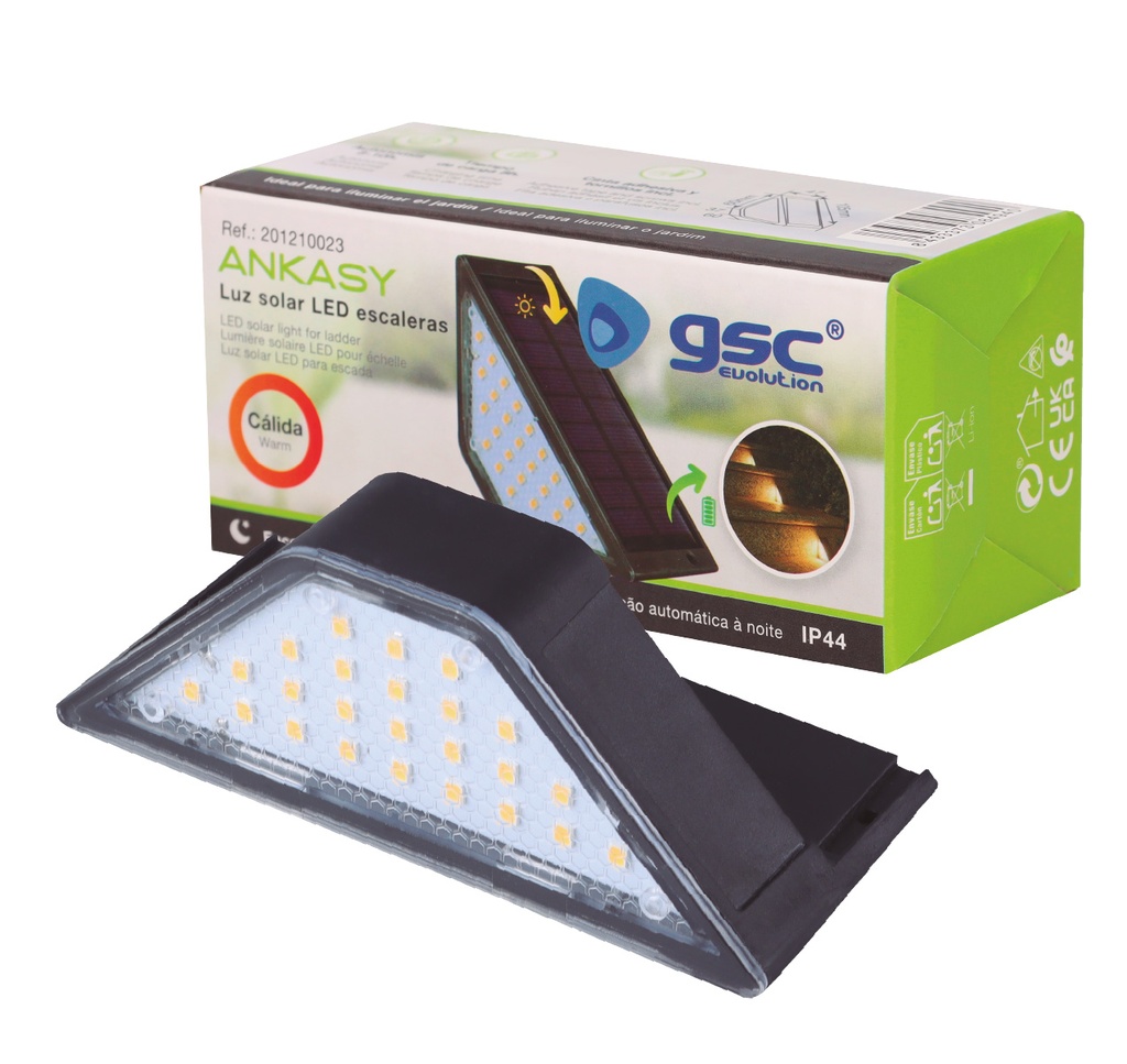 Luz solar LED para escalera Ankasy 3000K IP44