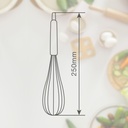 Batidor varillas manual acero inox 25cm