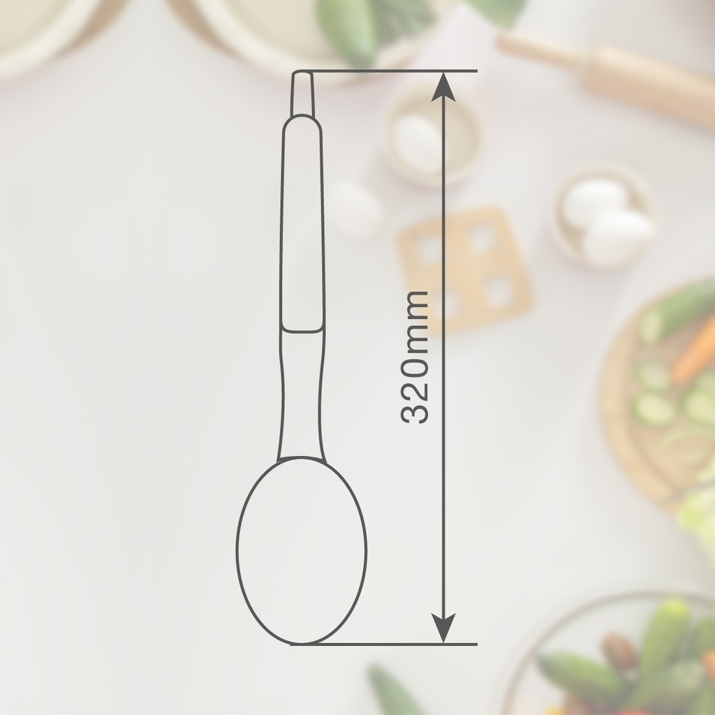 Cuchara acero inox 32cm