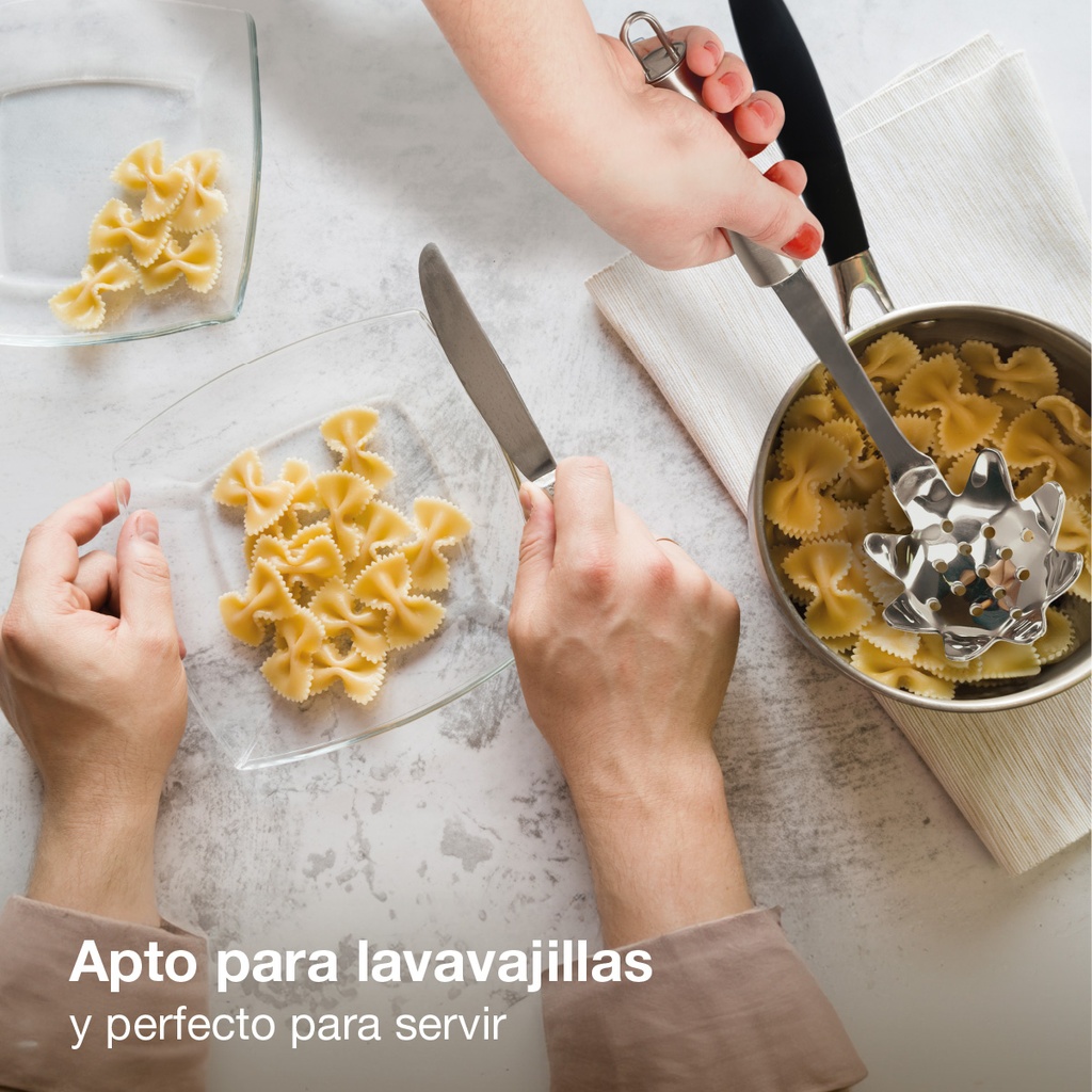 Cuchara de pasta acero inox 31cm