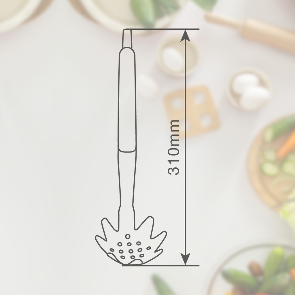Cuchara de pasta acero inox 31cm