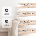 Pack 24 pinzas madera - para ropa