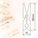Pack 24 pinzas madera - para ropa