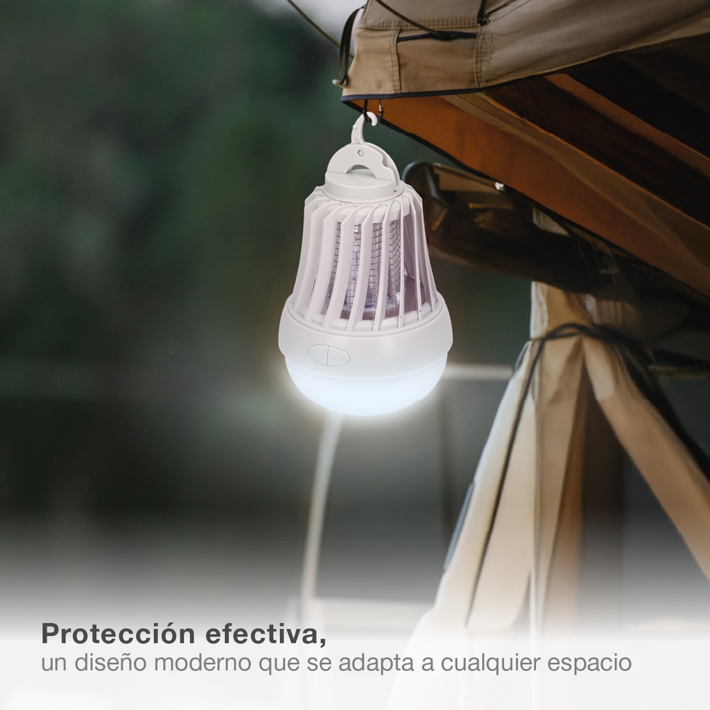 Lámpara LED mata insectos 6W 3xAAA