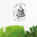 Lámpara LED mata insectos 6W 3xAAA