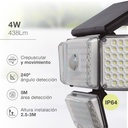 Aplique solar LED Lanteri con sensor de movimiento y crepuscular 4W 6500K