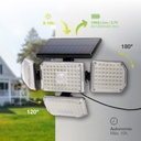 Aplique solar LED Lanteri con sensor de movimiento y crepuscular 4W 6500K