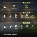 Aplique solar LED Lanteri con sensor de movimiento y crepuscular 4W 6500K