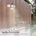Aplique solar LED Lanteri con sensor de movimiento y crepuscular 4W 6500K