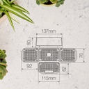 Aplique solar LED Lanteri con sensor de movimiento y crepuscular 4W 6500K
